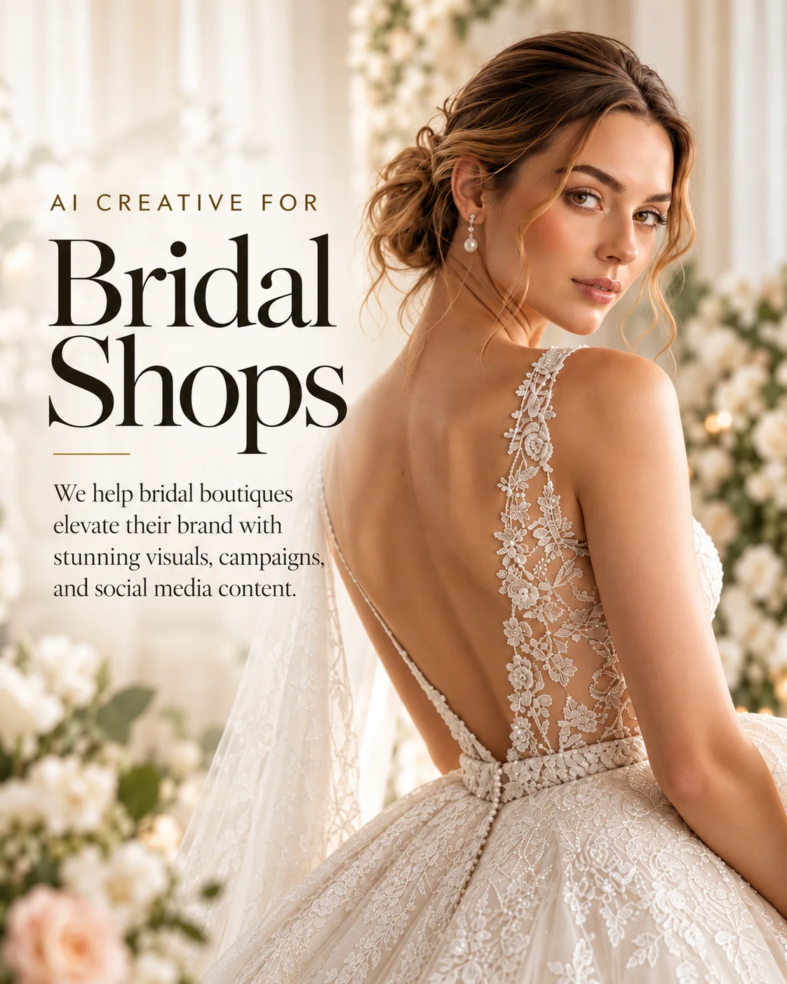 AI creative for bridal shops