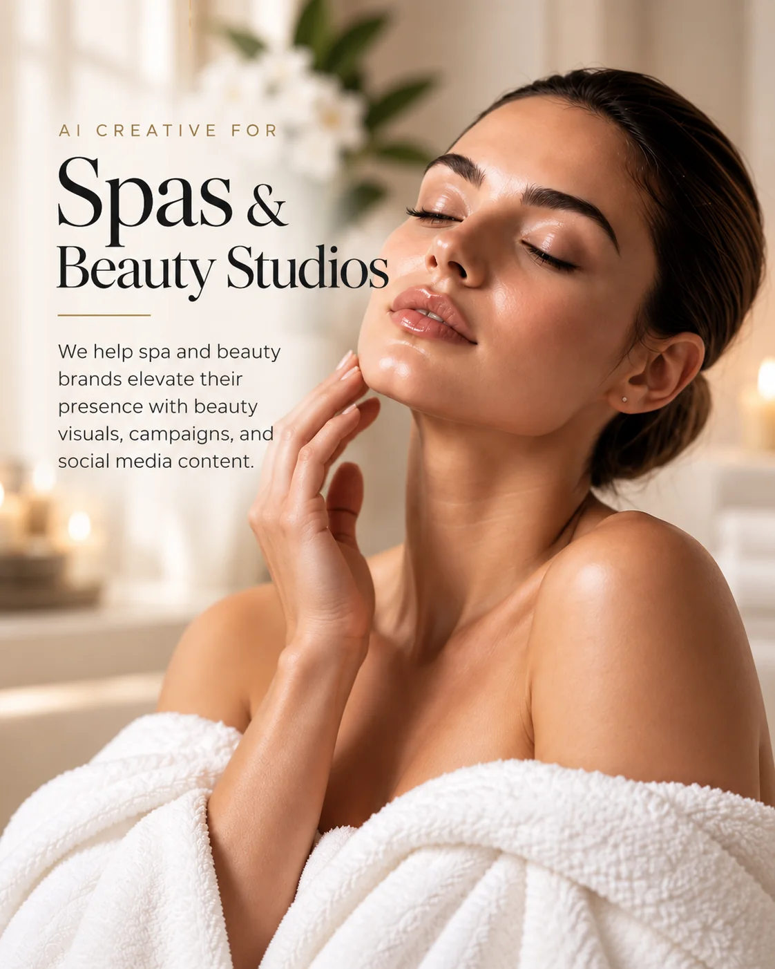 AI creative for spas and beauty studios